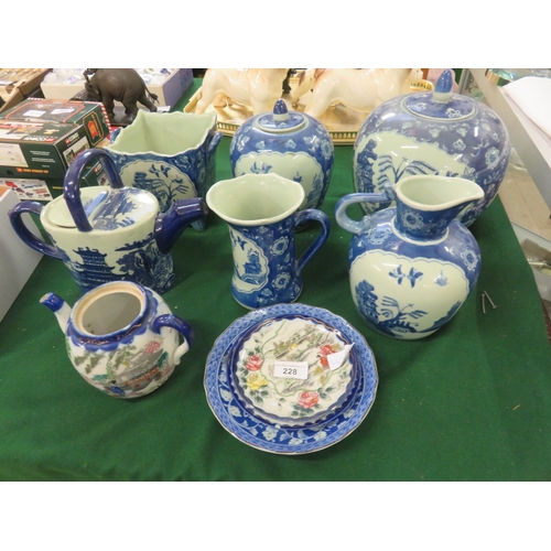 228 - Quantity of Oriental Blue and White Pieces