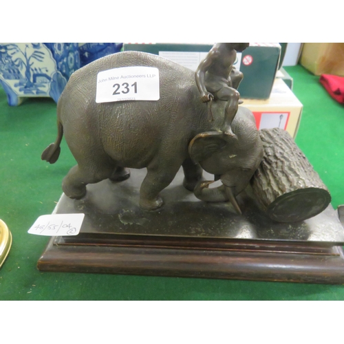 231 - Heavy Bronze Statue 