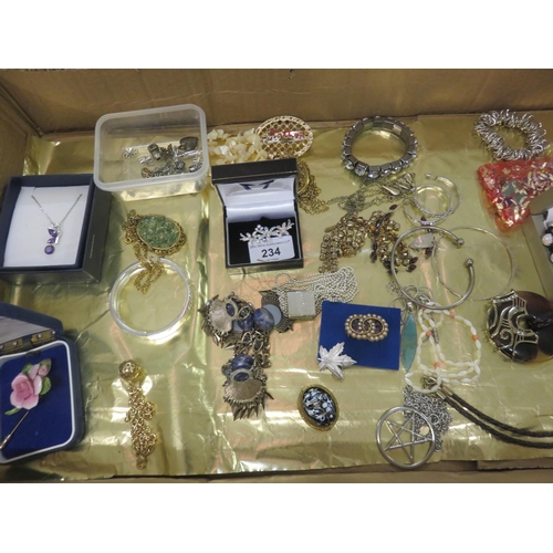 234 - Box of Costume Jewellery