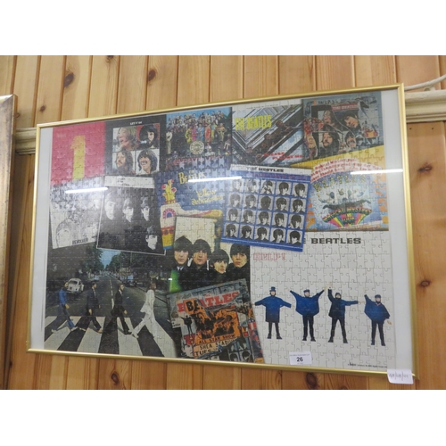 26 - Large Framed - The Beatles - Jigsaw Puzzle