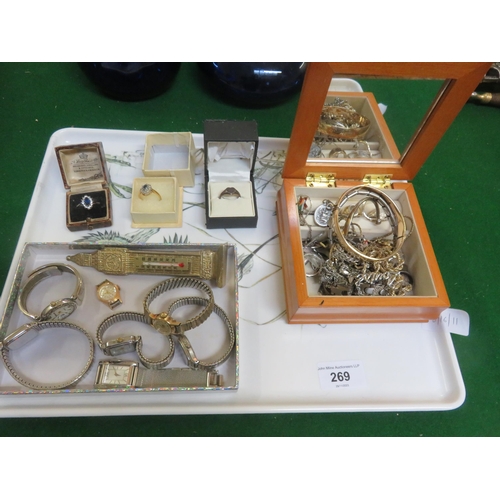 269 - Assorted Jewellery and Wrist Watches