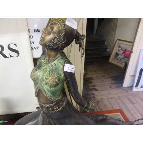 307 - Large Bronzed Figure of a Lady