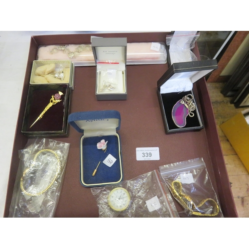 339 - Quantity of Mostly Boxed Costume Jewellery and Three Watches