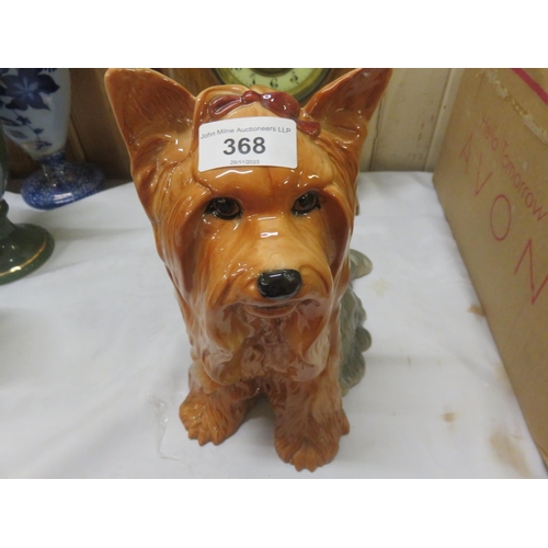 368 - Beswick Ceramic Long Haired Terrier Style Dog Figure