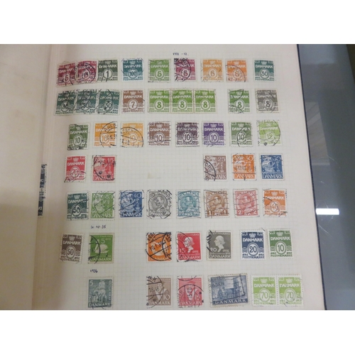 389 - Stamp Album, Mixed Europe, Denmark and Greece