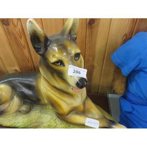 398 - Large Ceramic Alsatian Dog Figure