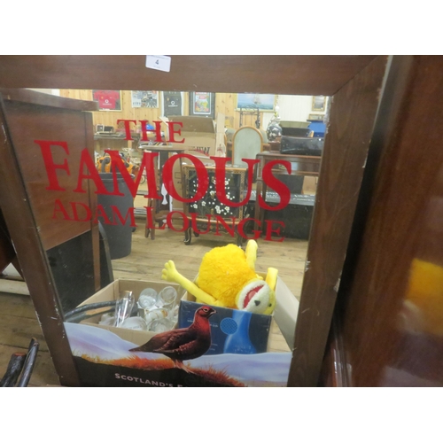 4 - Large Advertising Mirror - Grouse Whisky