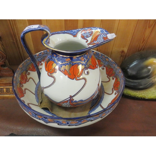 401 - Large Wash Bowl and Jug