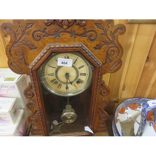 404 - Wooden Carved Wall Clock