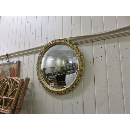 41 - Gilt Circular Wall Mirror