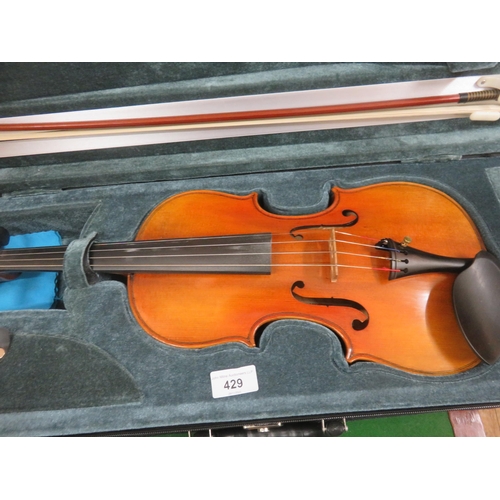 429 - Cased Violin