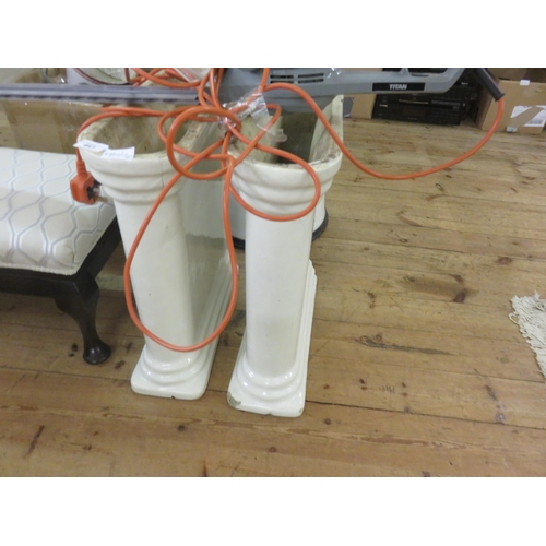 441 - Pair of Victorian Ceramic Sink Stands