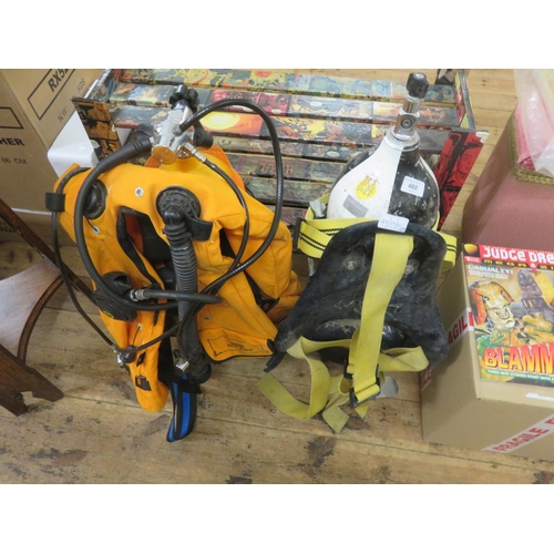 460 - Aluminium Tank Scuba Diving Tank, Steel Scuba Diving Tank and Buoyancy Jacket and Demand Valve and K... 