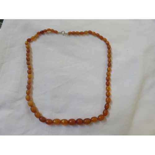 61 - Butterscotch Amber Style Necklace 21