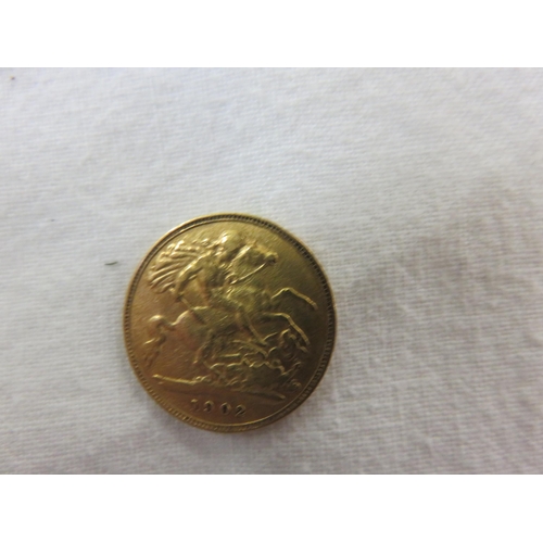 73 - 1902 Gold Half Sovereign