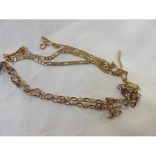 87 - Two odd 9ct Gold Chains 5.5gms