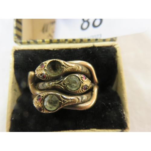 88 - Boxed Snake Dress Ring