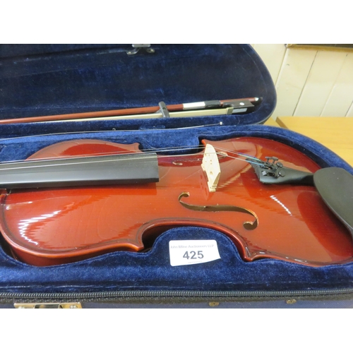 425 - Cased Violin