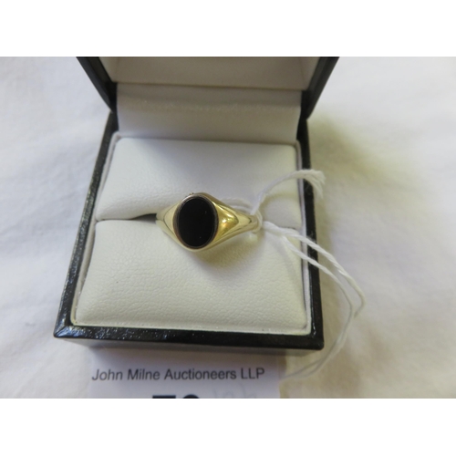 79 - Gold and Bloodstone Dress Ring