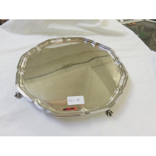 321A - Silver Salver, Sheffield, 30 ozs.