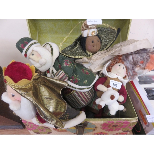 188 - Box with Soft Nativity Puppets