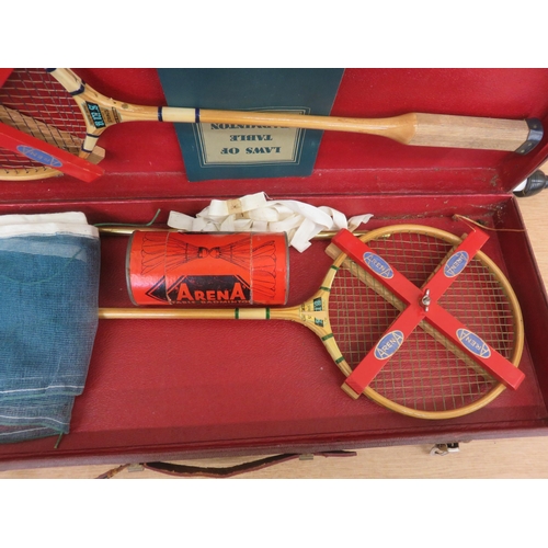 190 - Cased Table Badminton Set