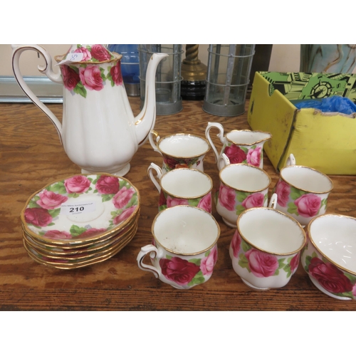 210 - Quantity of Royal Albert Old English Rose Tea Ware