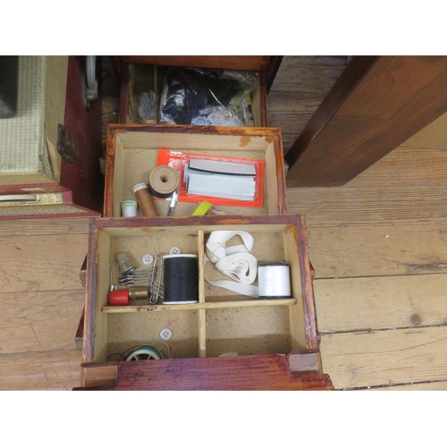 251 - Sewing Box and contents