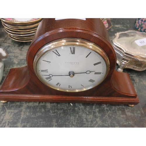 263 - Mahogany Mantel Clock