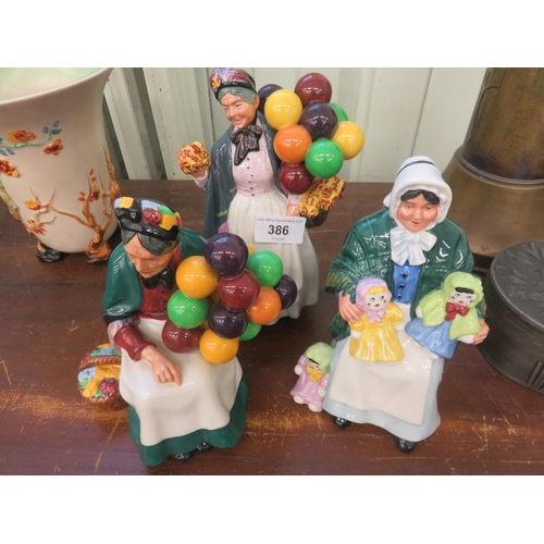 386 - Three Royal Doulton Figures