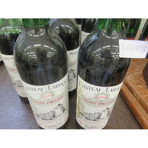 416 - Fourteen Bottles, Chateau Laroque 1973 Saint-Emilion