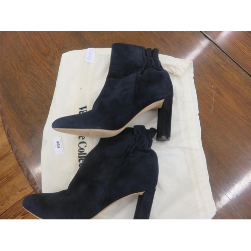 464 - Blue Suede High Heel shoes, by Dior, size 39