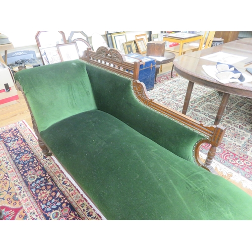 479 - Late Victorian Mahogany Framed Chaise Longue