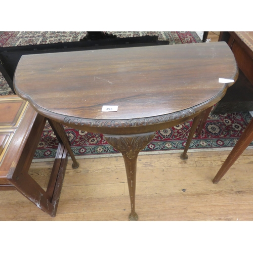 495 - Half Circle Hall Table