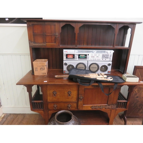 510 - Arts & Crafts Period Mahogany Sideboard