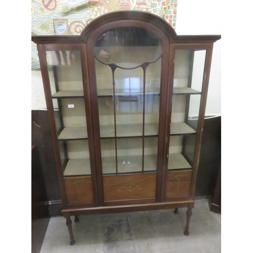 526 - Edwardian Mahogany and Glazed Display Cabinet