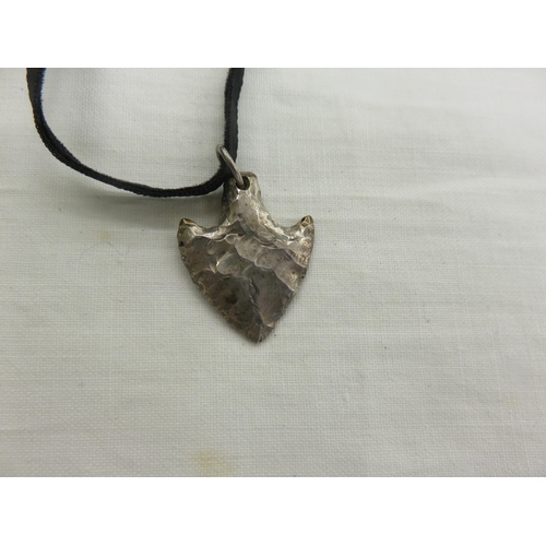 95 - Malcolm Appleby Silver Pendant in form of Arrow Head