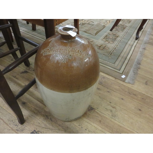 155 - Large Crock Pot, James Murray, Glasgow Ltd. Wholesale Wine Merchants, Glasgow 1461