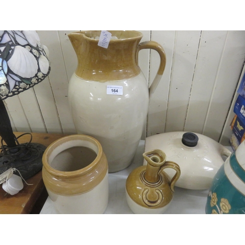 164 - 2 Gallon Portobello Jug, Buchan Jar, and Bed Pan