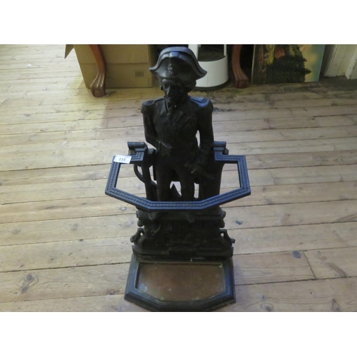 235 - Cast and Copper Lord Nelson Umbrella Stand