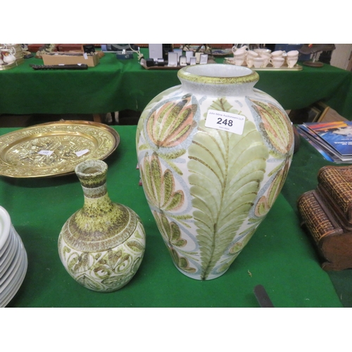 248 - Two Bourne Denby Vases by Glyn Colledge