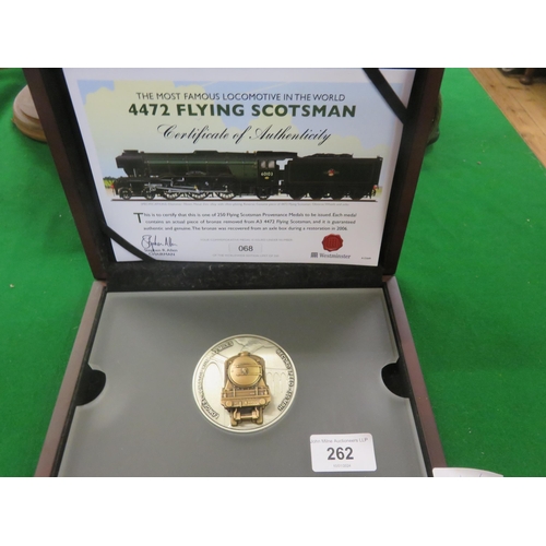 262 - Flying Scotsman Ltd. Edn. 68 of 250 medals (bronze)