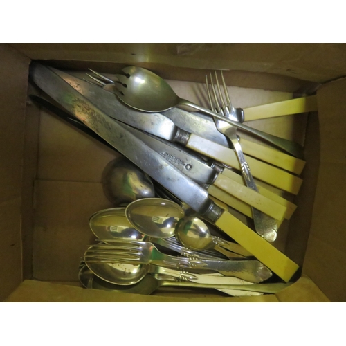 305 - Boxed Cutlery Set and loose cutlery