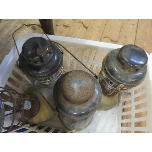 352 - Four Paraffin Lamps