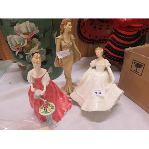 374 - Three Royal Doulton Figures