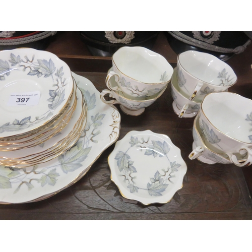 397 - Royal Albert Silver Maple 6 piece Tea Set