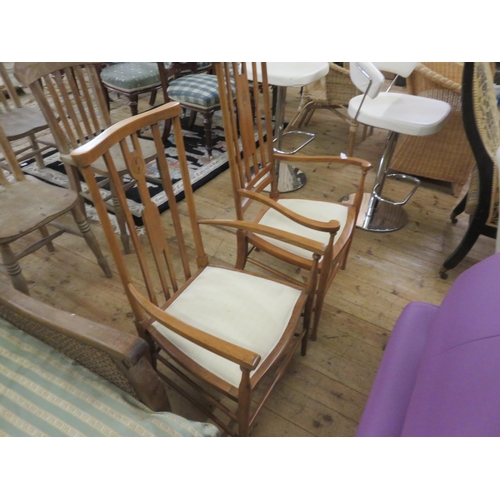 415 - Two Odd Open Armchairs