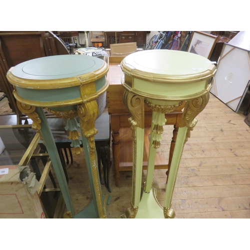 461 - Pair of Ornate Painted Pot Stands