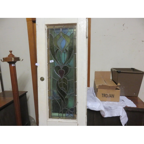 468 - Pair of Doors with stained glass