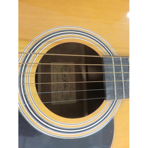 407 - Aria Acoustic Guitar With Odd Hard Case